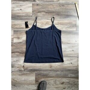 a.n.a. Essentials Women's Navy Blue Cotton Tank Size 1x NWT